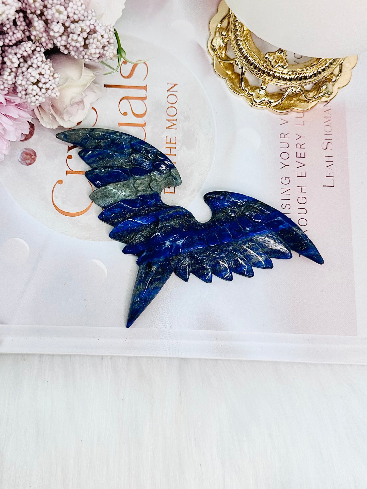 Stunning 12cm High Grade Lapis Lazuli Carved Bird