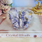 Stunning 10cm Natural Tiffany Stone Carved Butterfly On Stand
