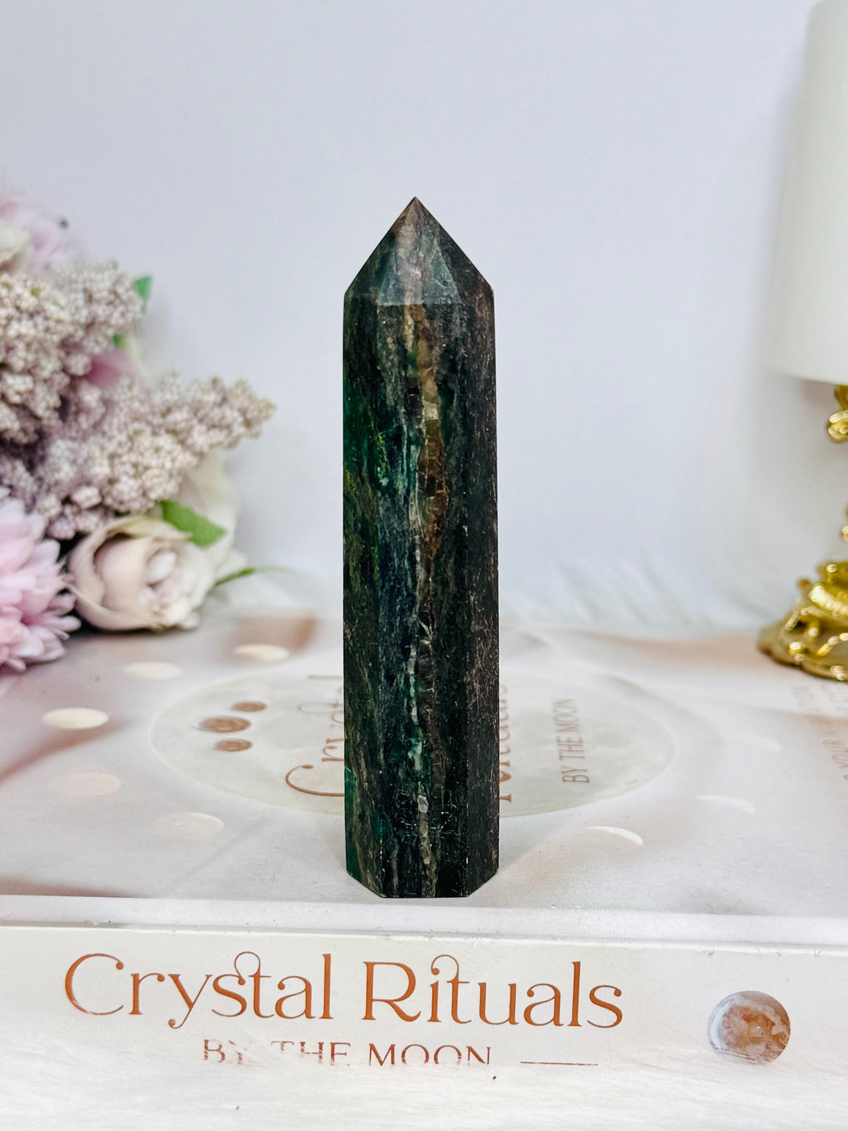 Green Emerald Jasper Tower 10cm