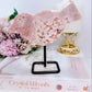 Large Chunky Druzy Pink Amethyst Craved Bird On Stand From Brazil 15cm