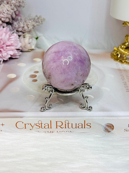 Kunzite Sphere On Stand 202g