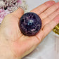 High Grade Purple Fluorite Sphere on Stand 163g