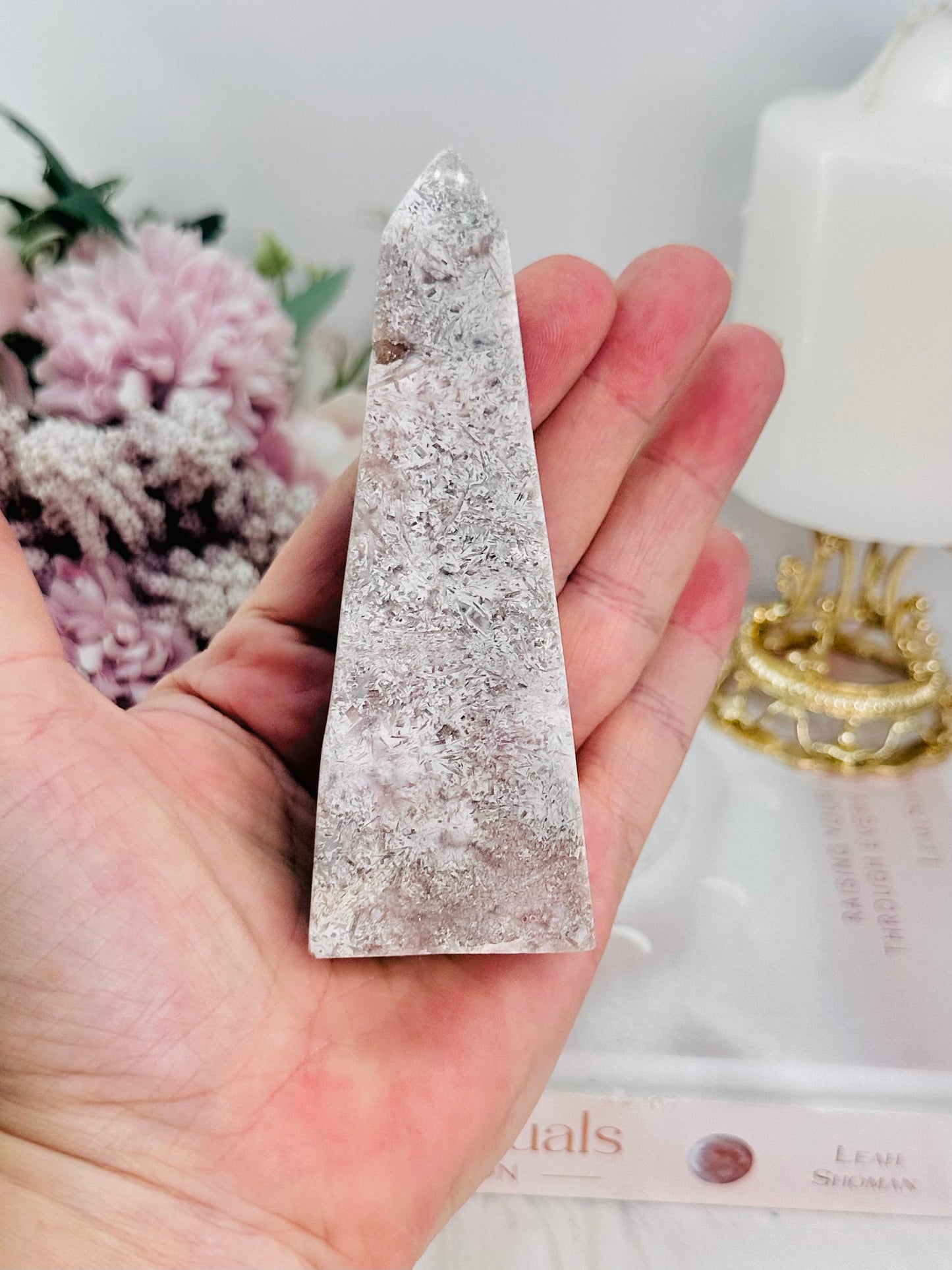 Pink Amethyst Obelisk | Tower 11cm