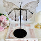 Stunning Large 24cm (inc stand) Smokey Quartz Butterfly Wings On Stand from Brazil