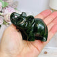 Green Jade Elephant 9cm