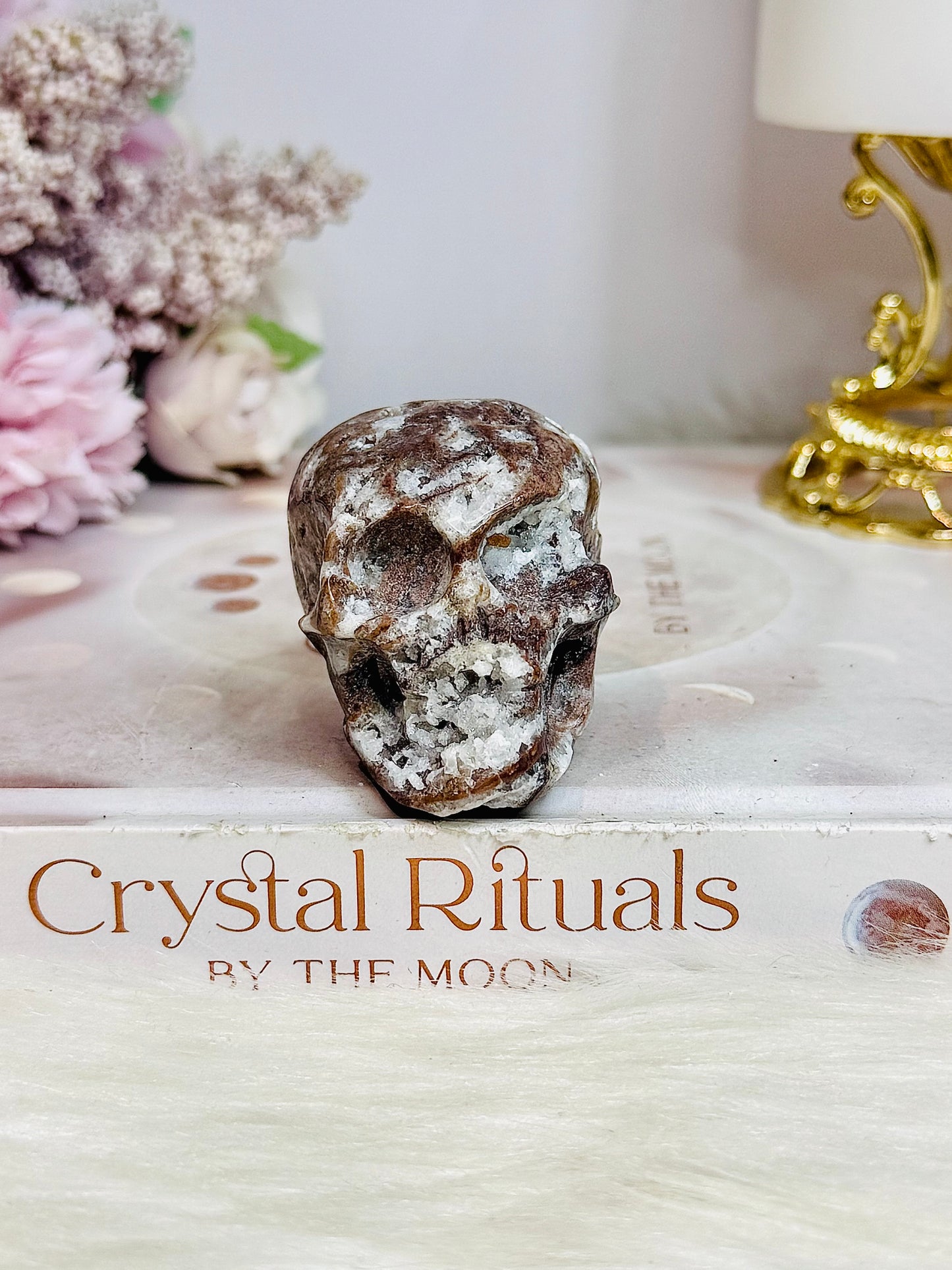 Druzy Sphalerite Skull 6cm