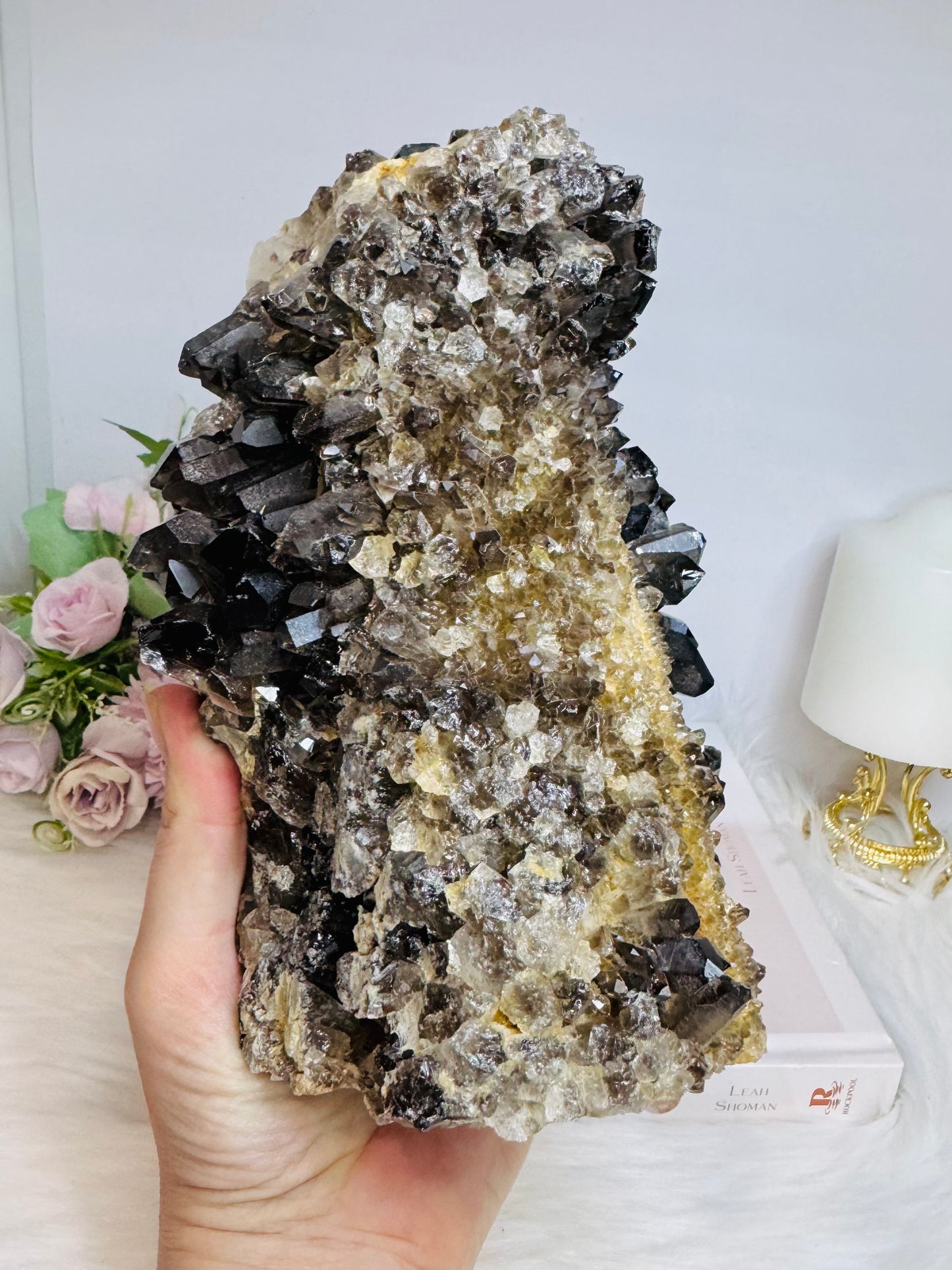 Huge Smokey Quartz Cluster 3.29KG 18cm