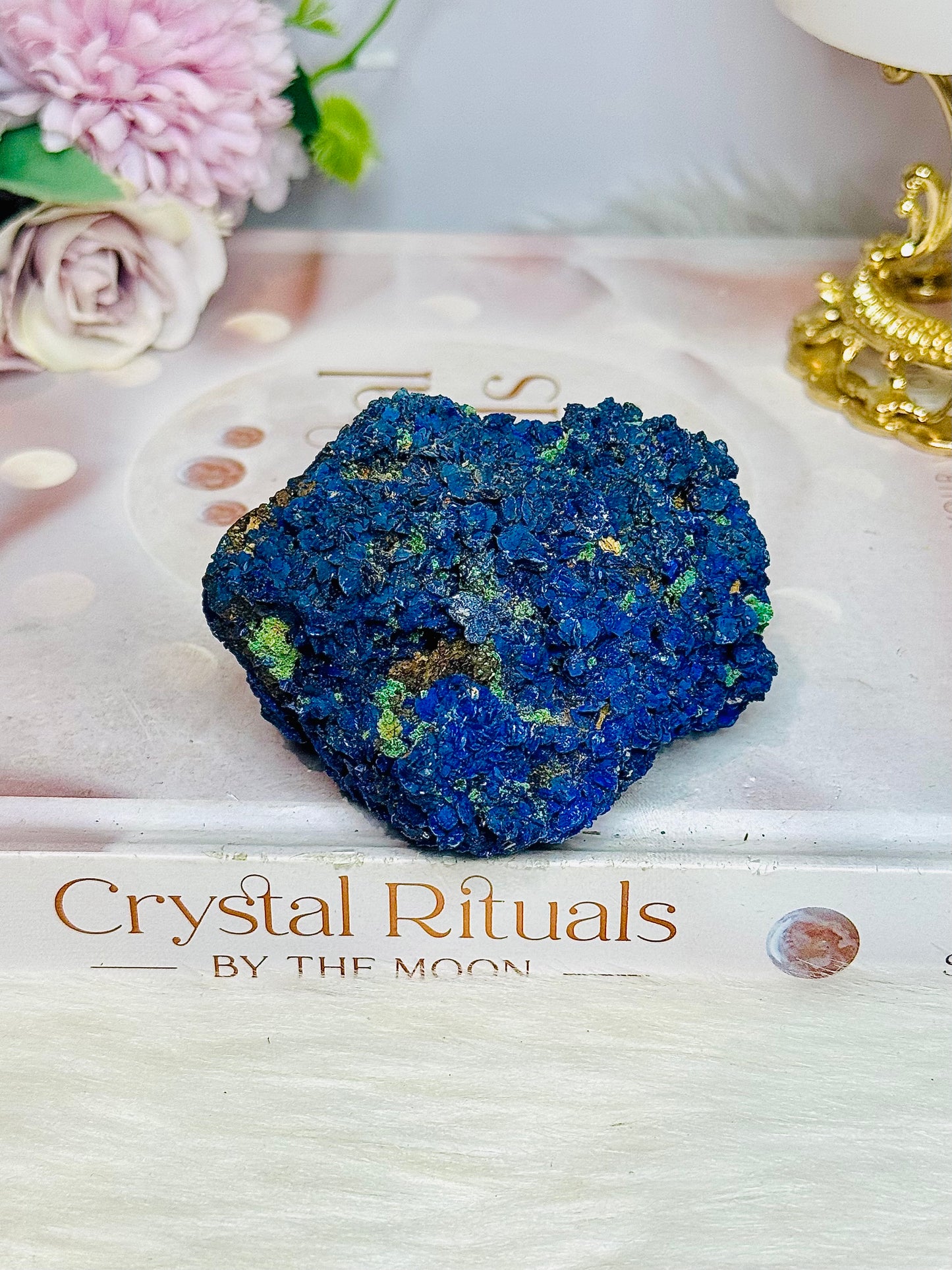 Azurite with Malachite Natural Specimen 171g