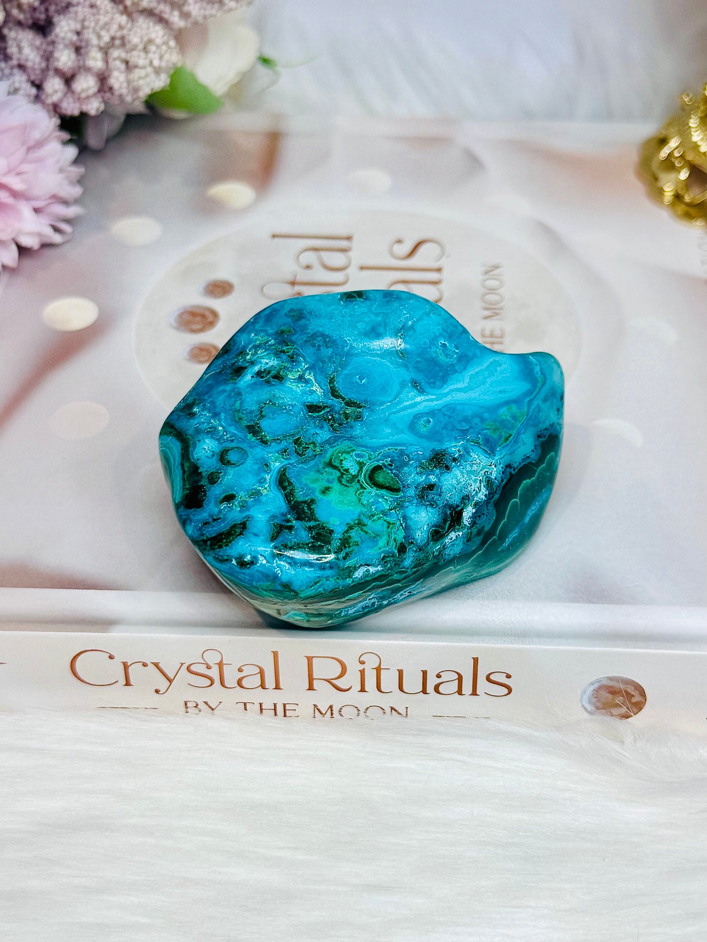 Natural Polished Chrysocolla with Malachite Specimen 8cm 273g