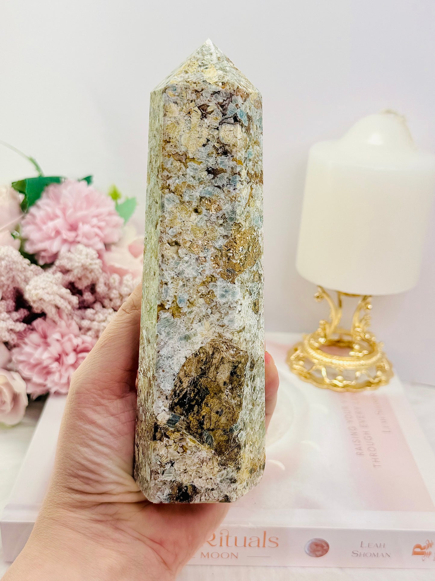 Chunky Large Natural Ocean Jasper Tower 17.5cm