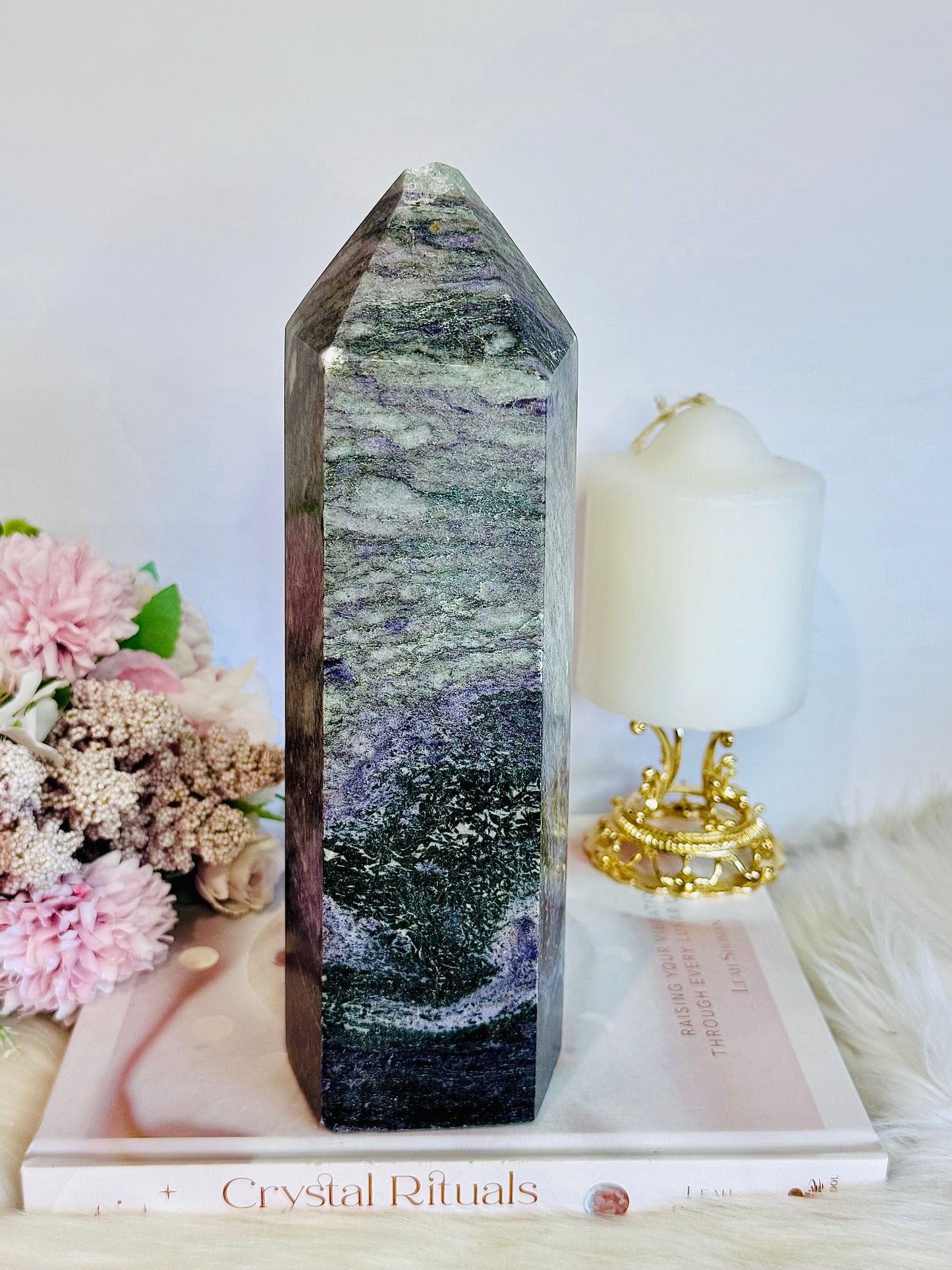 Huge Charoite Tower 2.35KG  - Damaged in Transit - RRP $780 DISCOUNTED $250 x