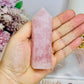 Chunky Rose Quartz Tower 10cm