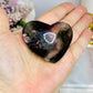 Fluorite Heart with Rainbows