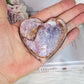 Divine Large 7cm Purple Mica Shiny Heart