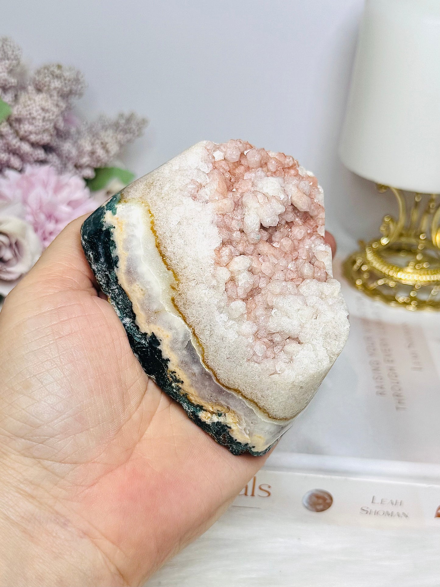 Pink Amethyst Druzy Freeform 464g
