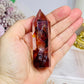High Grade Fire Quartz Tower Full of Rainbows 8cm