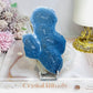 Blue Coral Fossil Specimen Slab on Stand 11.5cm