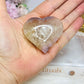 Pink Amethyst Heart On Stand 5cm