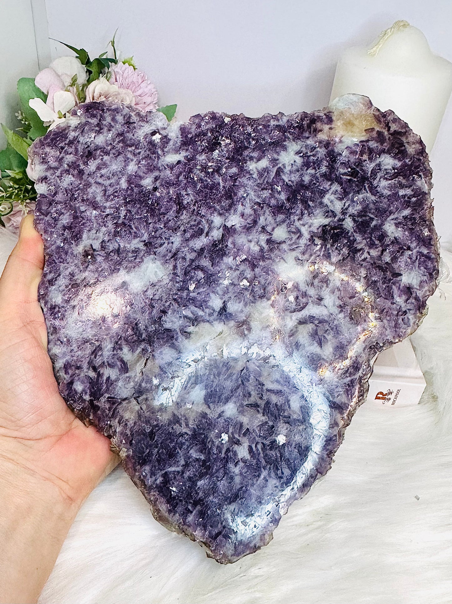 Large Lepidolite Natural Slab 24cm