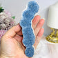 Natural Blue Coral Fossil Specimen Slab 15cm