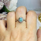 Adjustable Larimar Ring In Gift Bag