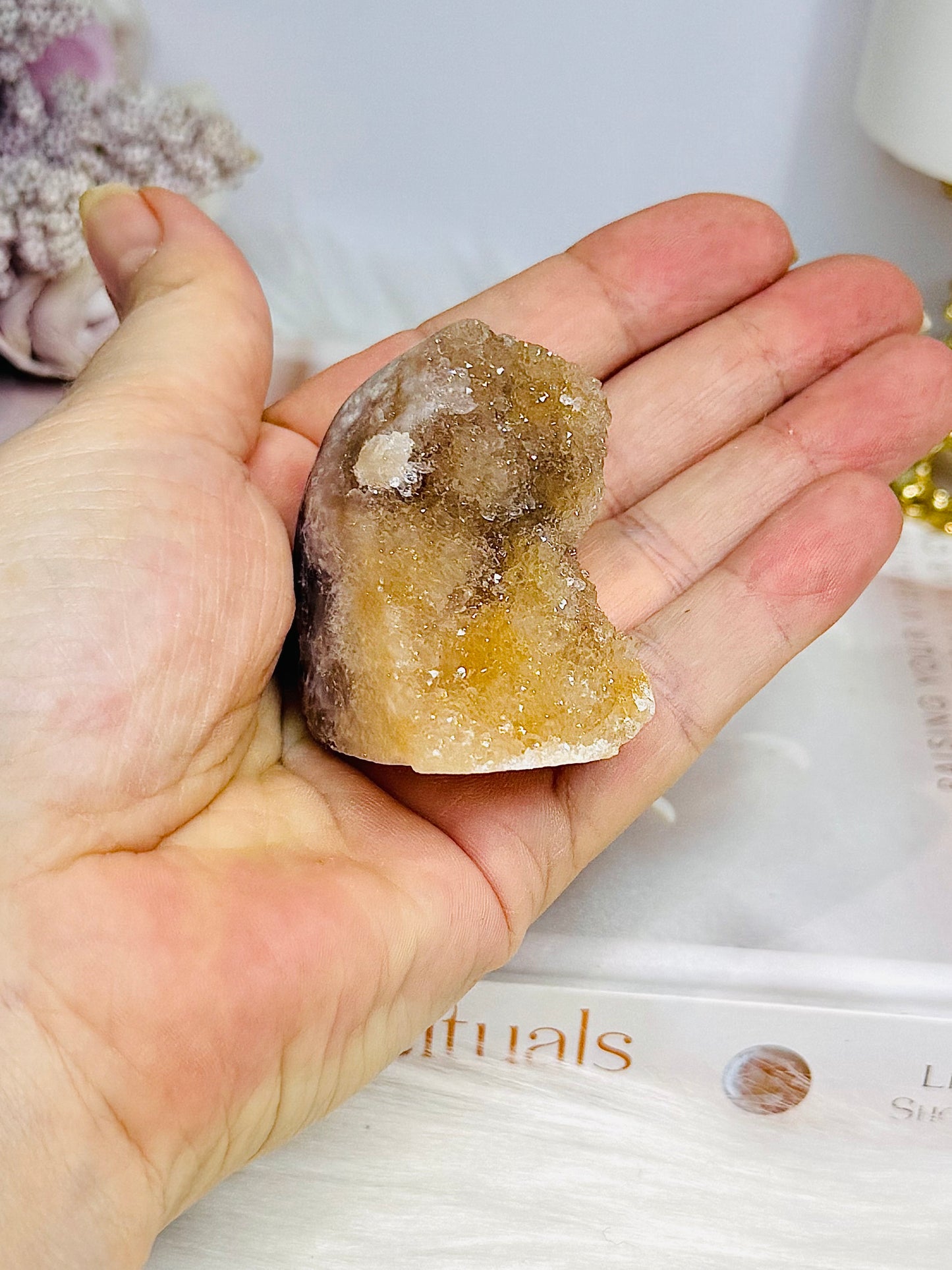 Pink Amethyst Druzy Freeform 5cm