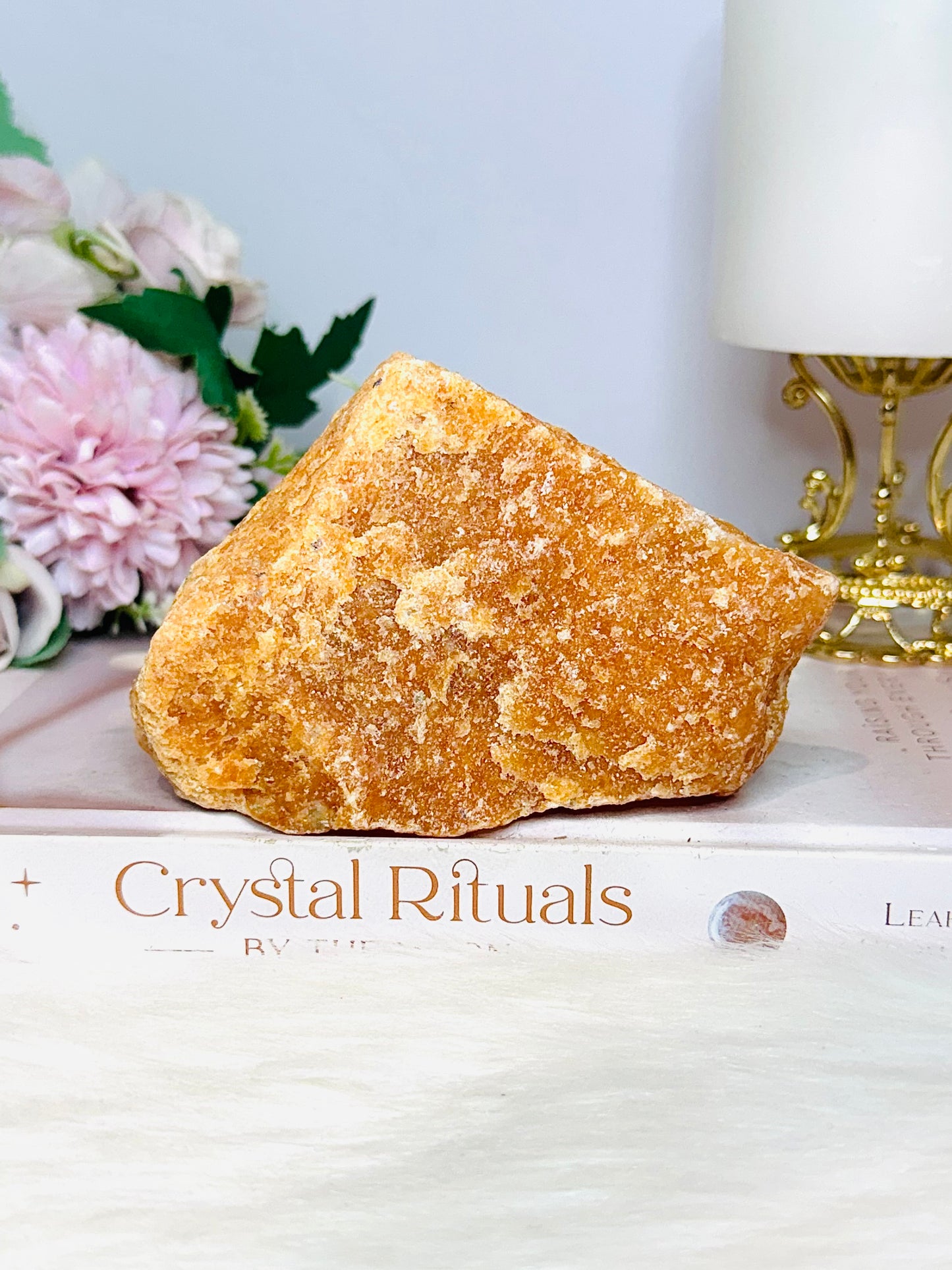 Natural Raw Orange Sunstone Specimen 264g