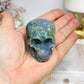Moss Agate Carved Skull 5.5cm