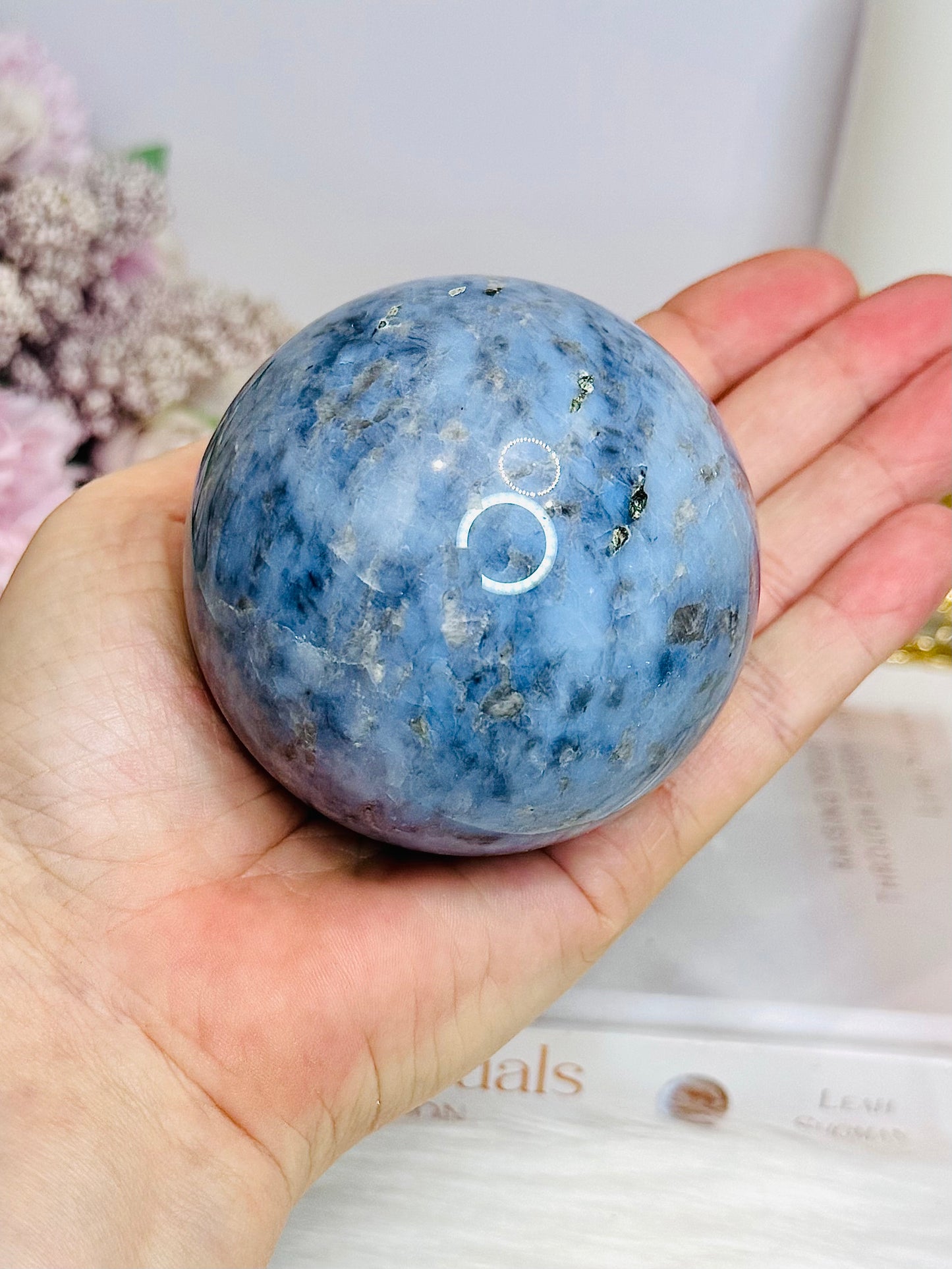 Large Blue Owyhee Opal Sphere 475g