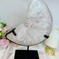 Huge Amethyst Carved Druzy Moon On Custom Stand 2.2KG 28cm (Inc stand)