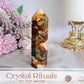 Red Moss Agate Tower 9.5cm