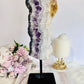 Wow!!!! Truly Divine Tall Large 1.34Gram 30cm Sparkling Sugar Druzy Amethyst Chunky Slice On Stand From Brazil ~ Remarkable Piece