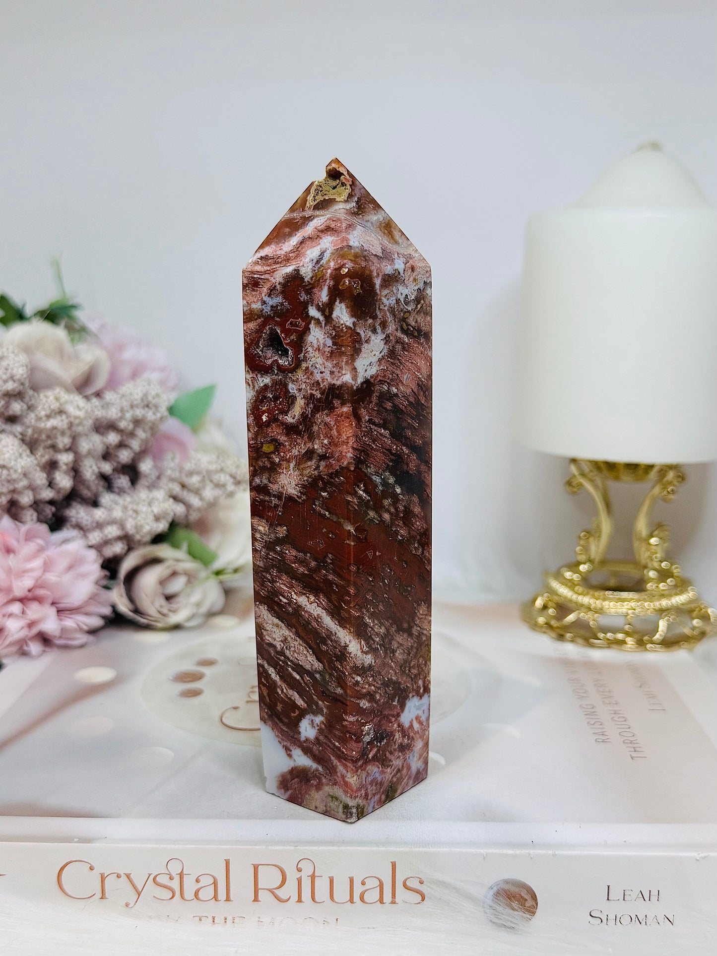 Druzy Ocean Jasper Tower 14cm