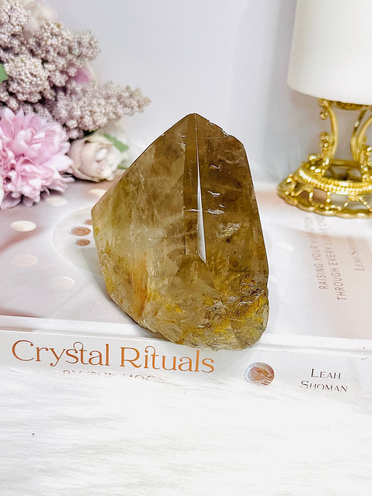 Natural Golden Healer Quartz Polished Freeform 10cm 421g