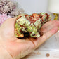 Money Agate Carved Bear 8cm