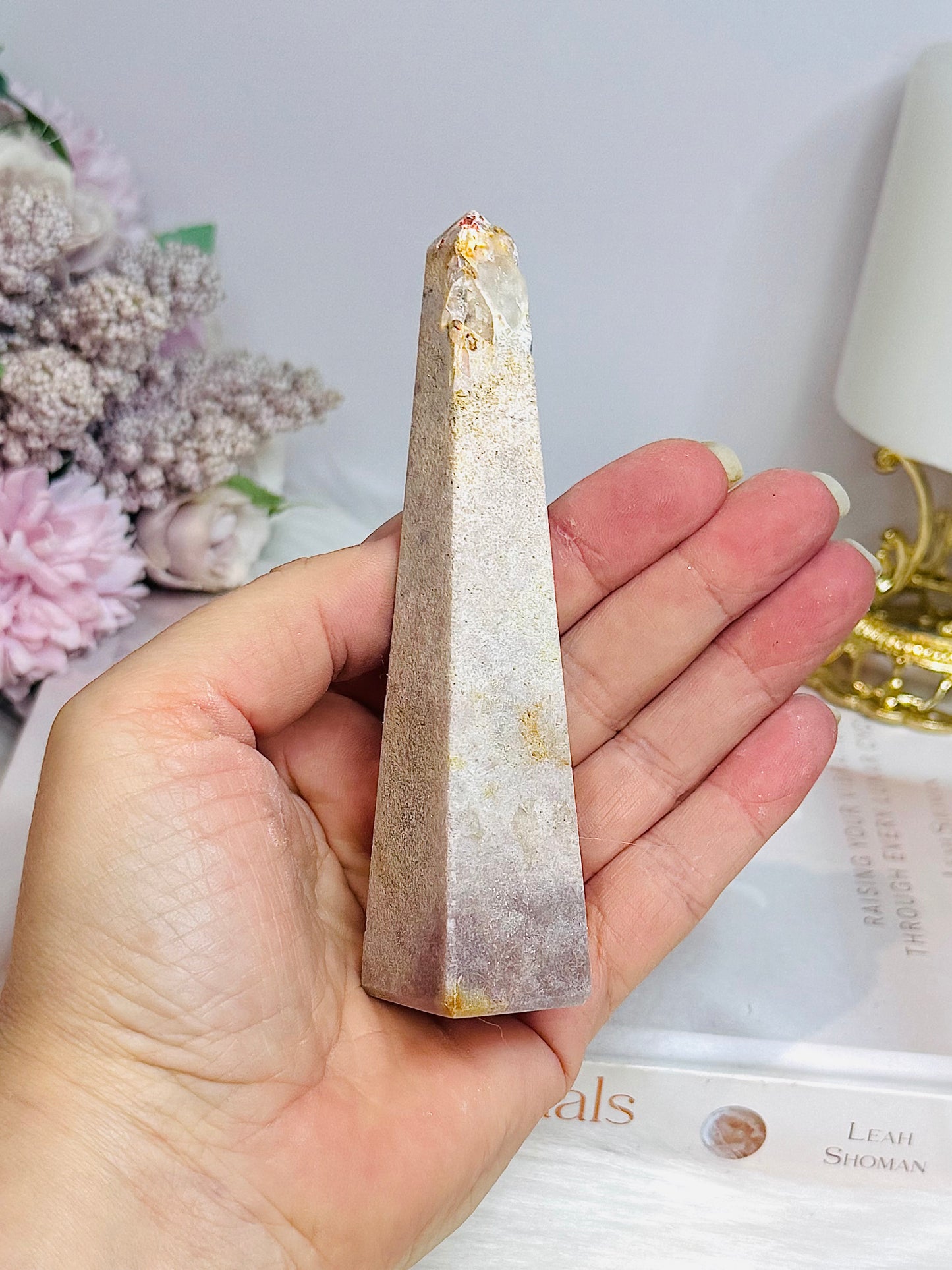 Pink Amethyst Obelisk | Tower 11.5cm