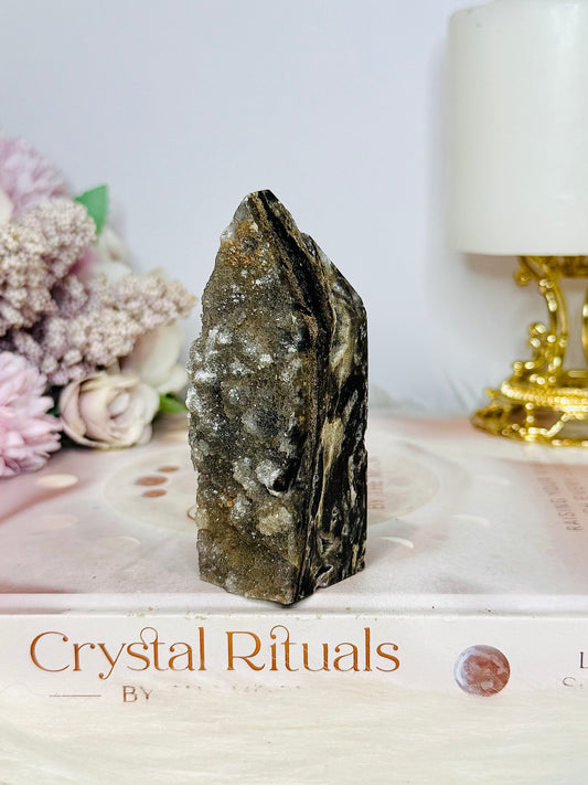 Druzy Sphalerite Tower 9cm