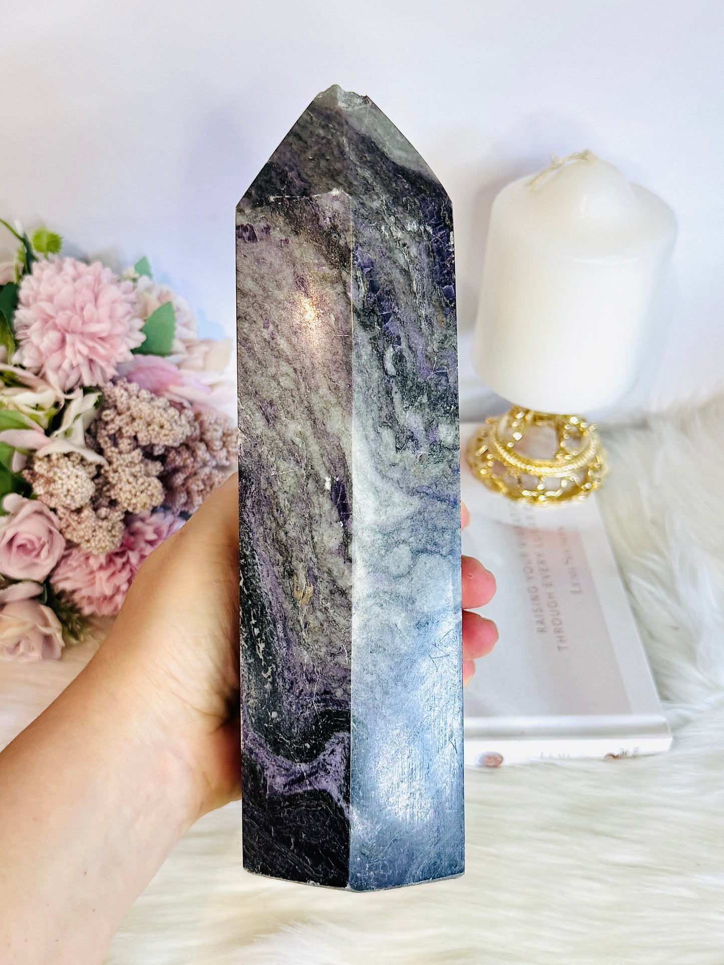 Huge Charoite Tower 2.35KG  - Damaged in Transit - RRP $780 DISCOUNTED $250 x