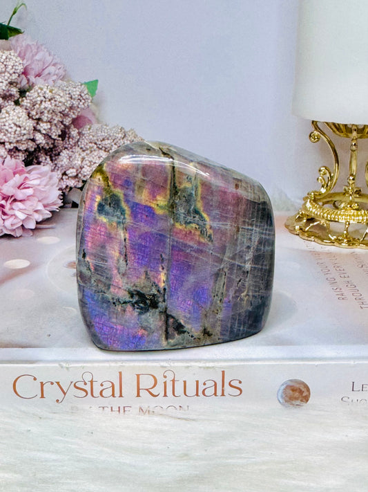 Pink & Purple Flash Labradorite Freeform 320g 7cm