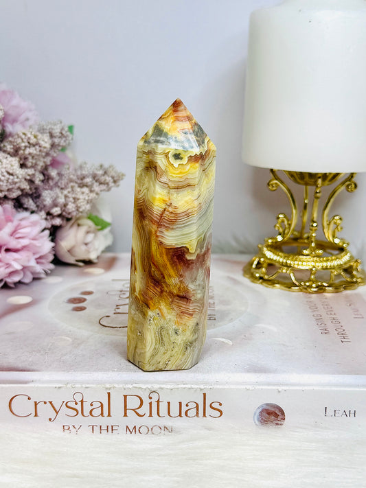 Crazy Lace Agate Chunky Tower 10cm