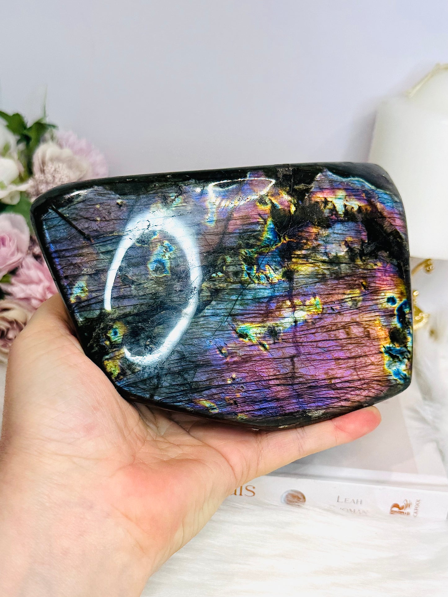 Huge High Grade Spectrolite (Labradorite) Freeform Exclusively From Finland 15cm 1.38KG
