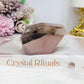 Natural Rose Quartz Freeform with Fern Tree Dentrictic Inclusions 7.5cm
