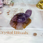 Amethyst X Agate Carved Turtle 7cm
