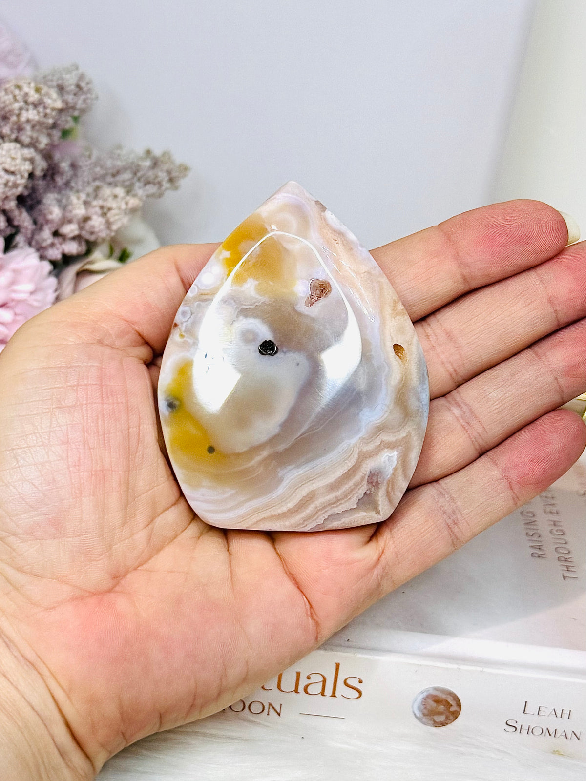 Druzy Agate Flame | Freeform 7.5cm