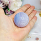 Blue Lace Agate Sphere on Stand 96g