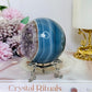 High Grade Druzy Amethyst | Agate Sphere on Stand 475g