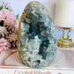 Stunning Large 14cm 1.64KG Celestite Cluster Geode