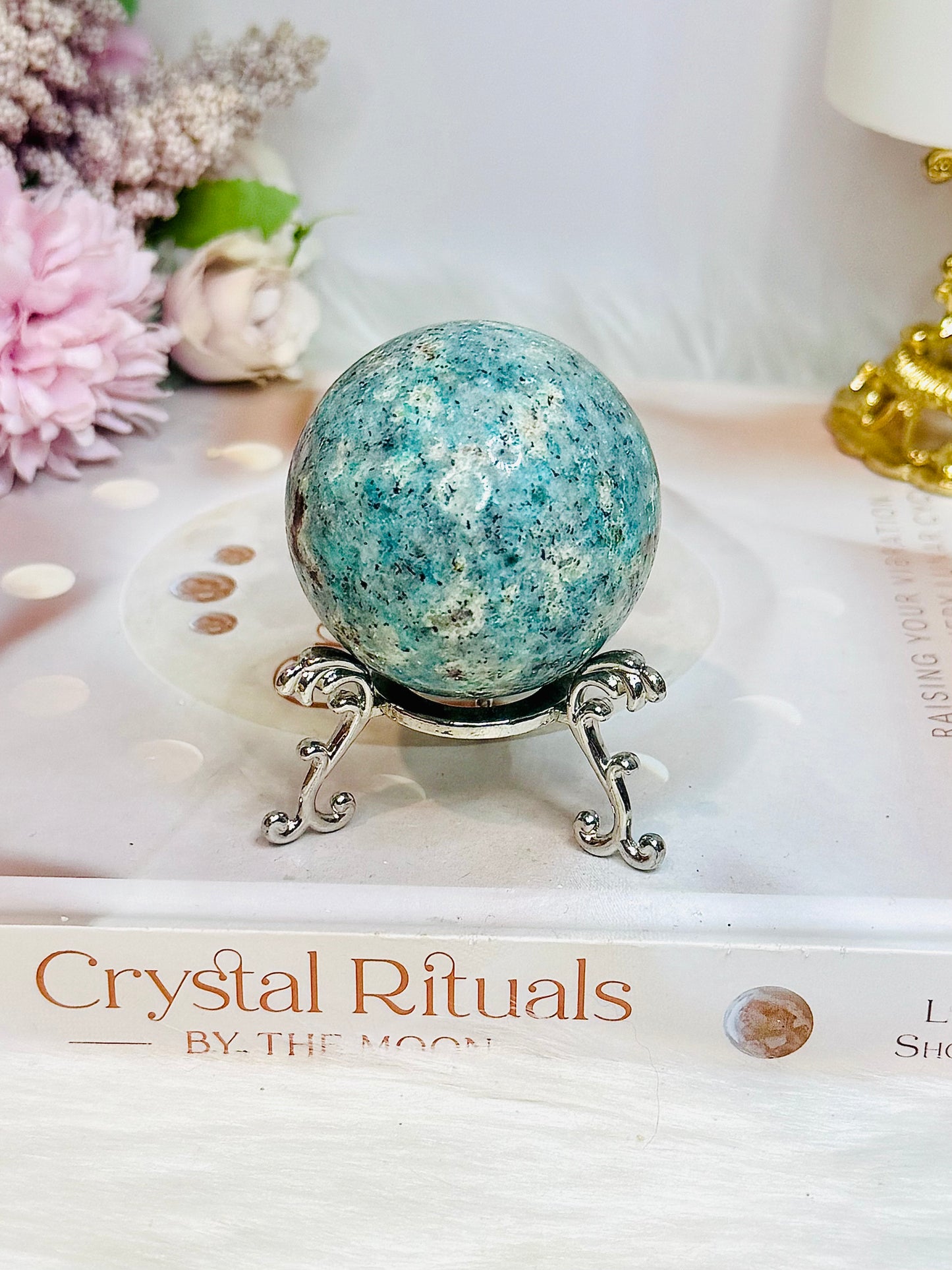 Amazonite Sphere on Stand 166g