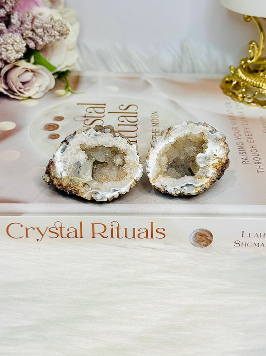 Natural Druzy Agate Geode Small