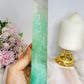 Green Watermelon Fluorite Tower with Rainbows 21.5cm